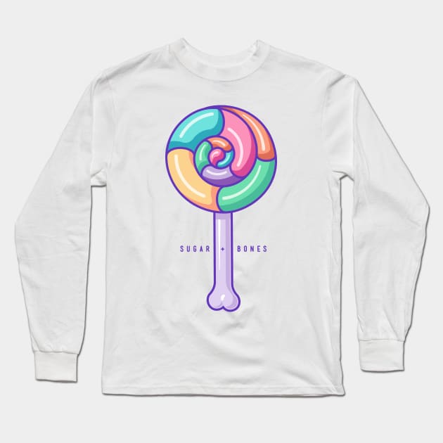 Rainbow Swirl Round Lollipop Long Sleeve T-Shirt by Sugar & Bones